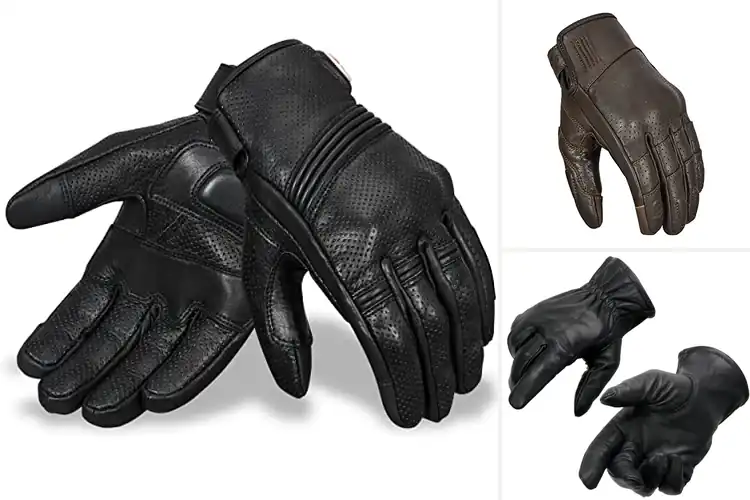 Detailed view of 10 Best Cowhide Leather Motorcycle Gloves: Durable Comfort