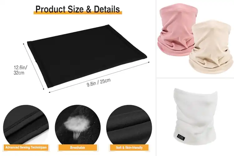 Detailed view of Best Neck Gaiters For Snowboarding: Top 10 Warm Picks